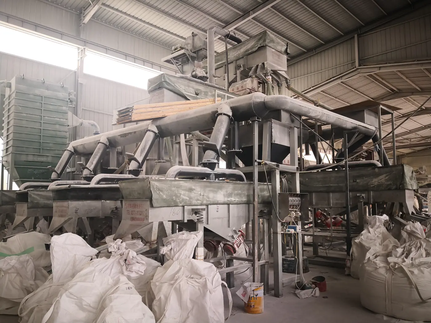 Second white fused alumina milling line